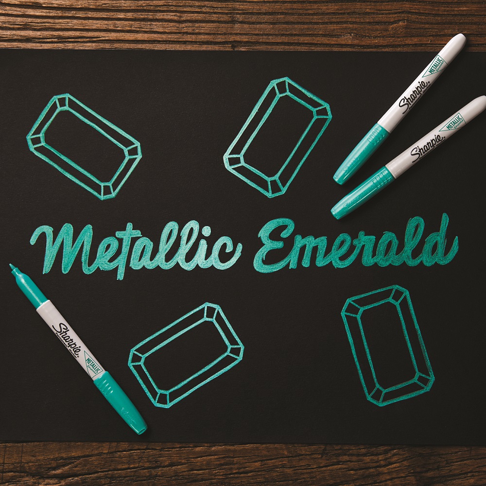 SHARPIE PERMANENTNI MARKER METALLIC SMARAGD - Слика 4