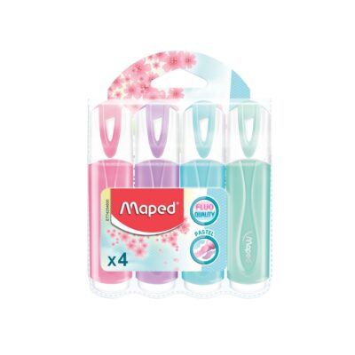 TEKST MARKER MAPED FLUO`PEPS PASTEL BLISTER 1/4