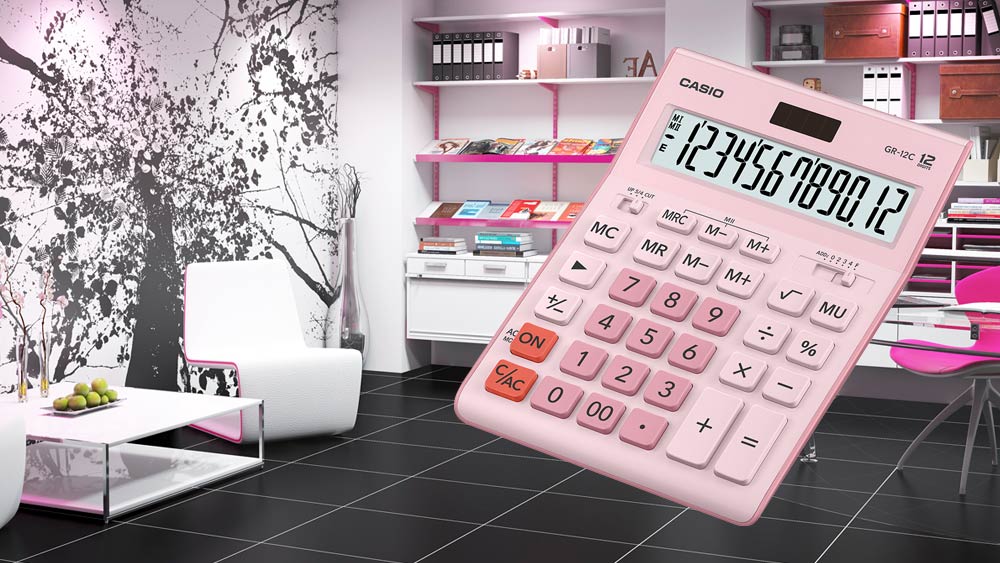 CASIO KALKULATOR GR 12 LIGHT PINK - Slika 2