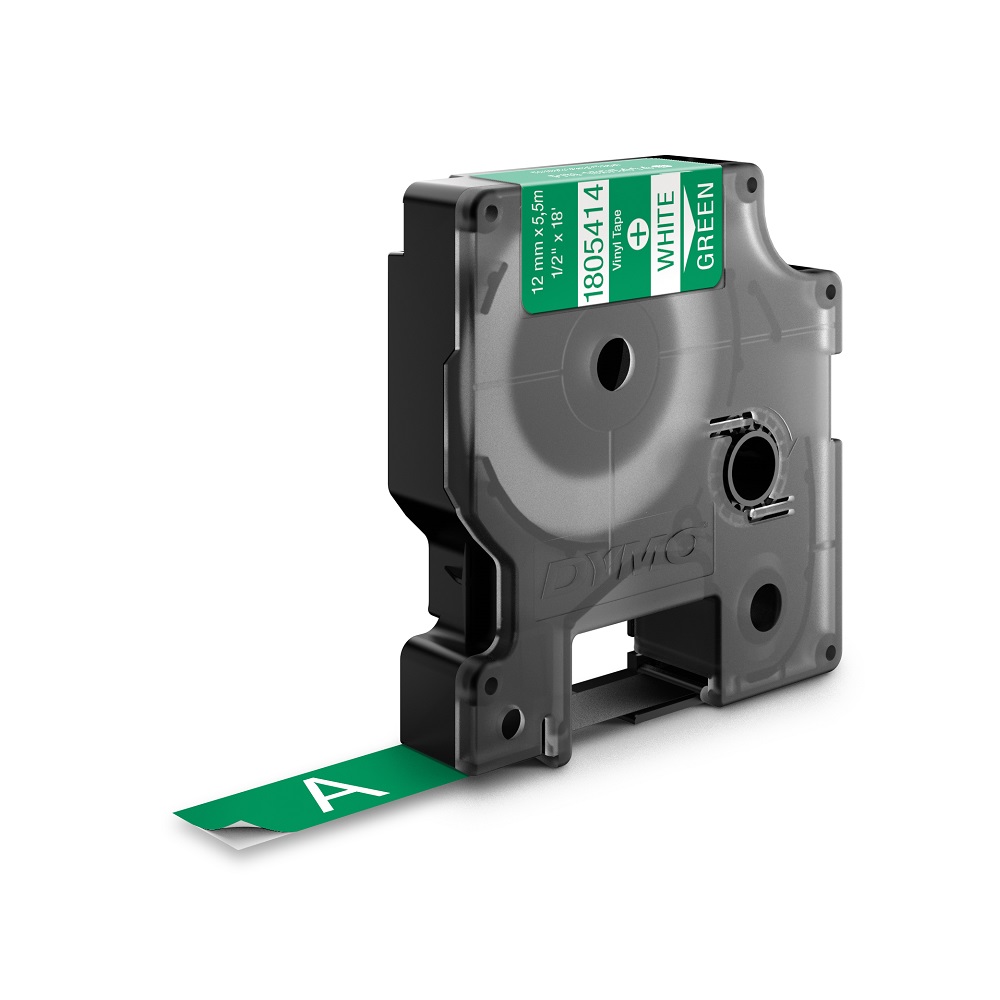 DYMO TRAKA INDUSTRIJSKA 12MM BELA/ZELENA