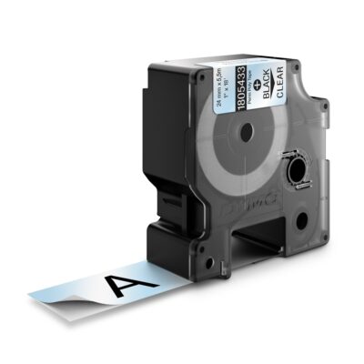DYMO TRAKA INDUSTRIJSKA POLIESTER 24MM CRNA/PROVIDNA