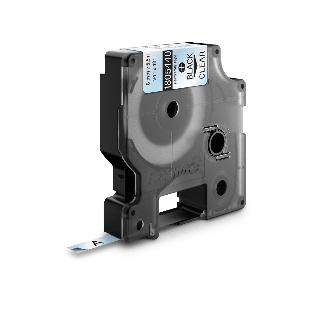 DYMO TRAKA INDUSTRIJSKA POLIESTER 6MM CRNA/PROVIDNA