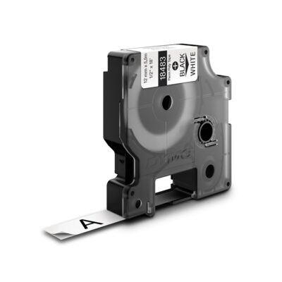 DYMO TRAKA INDUSTRIJSKA POLIESTER 12MM CRNA/BELA