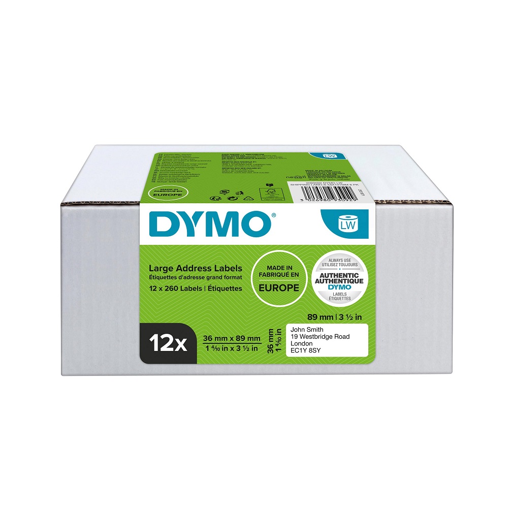 DYMO ETIKETE LW - VELIKA ADRESNA 10+2 GRATIS