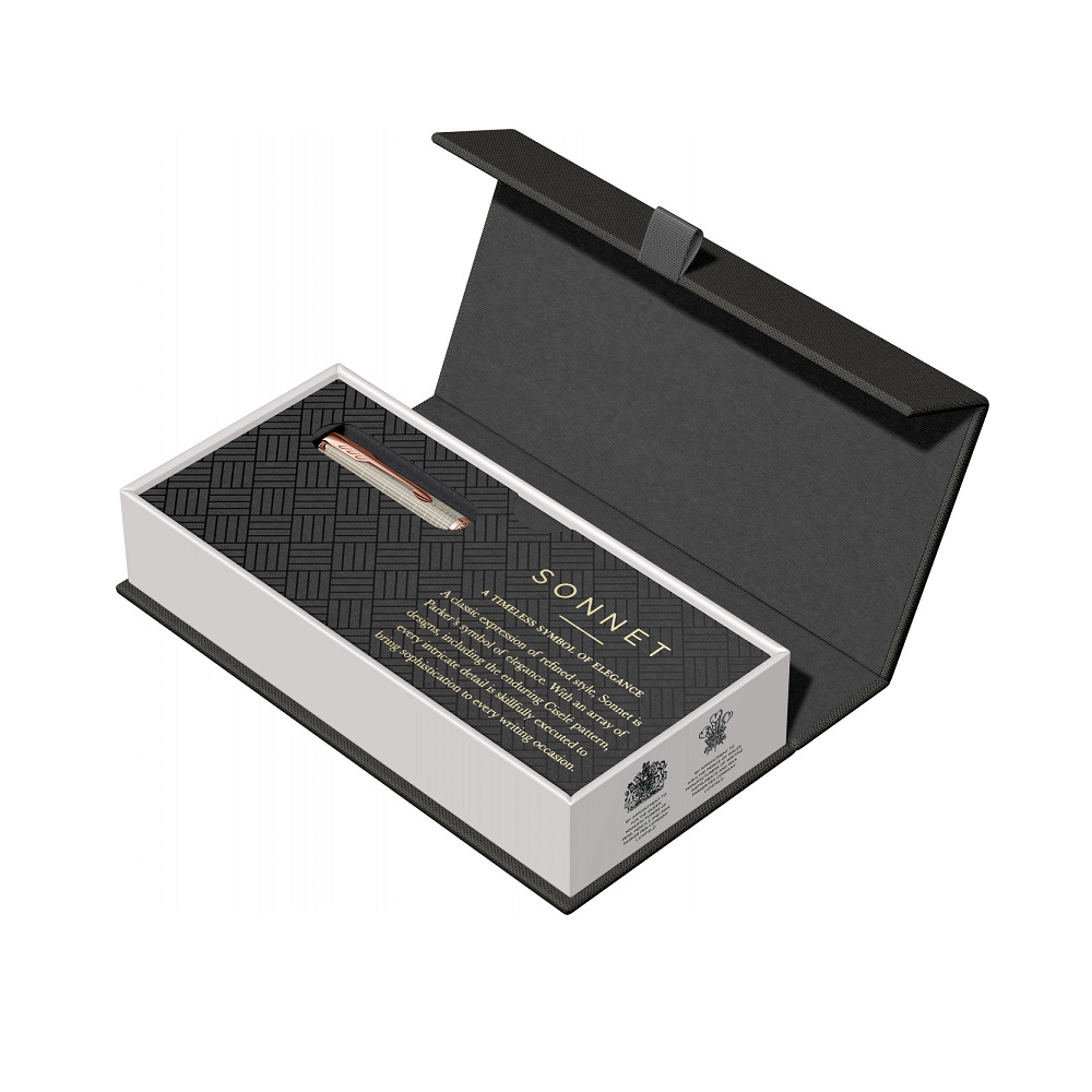 PARKER Hemijska olovka Royal Sonet Silver Chisel PGT - Slika 6