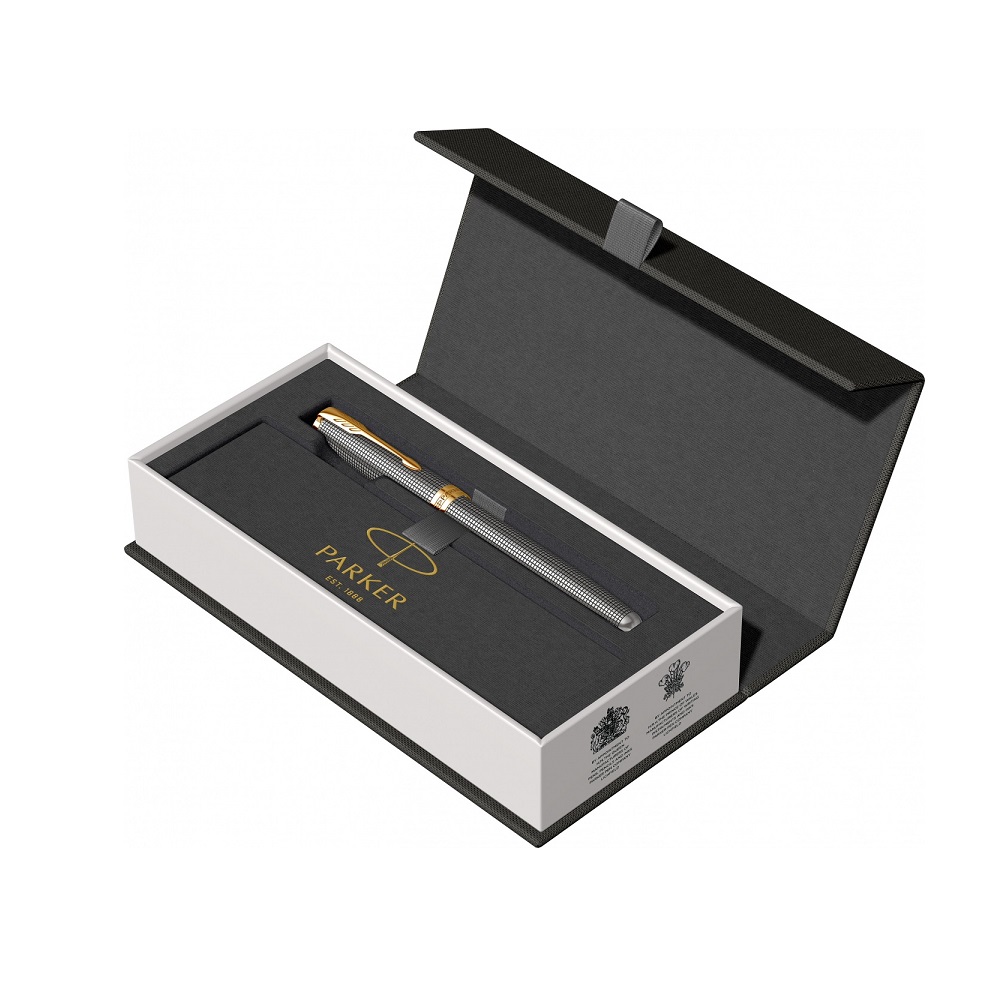 PARKER Nalivpero Royal Sonet Silver Chisel GT F - Slika 8