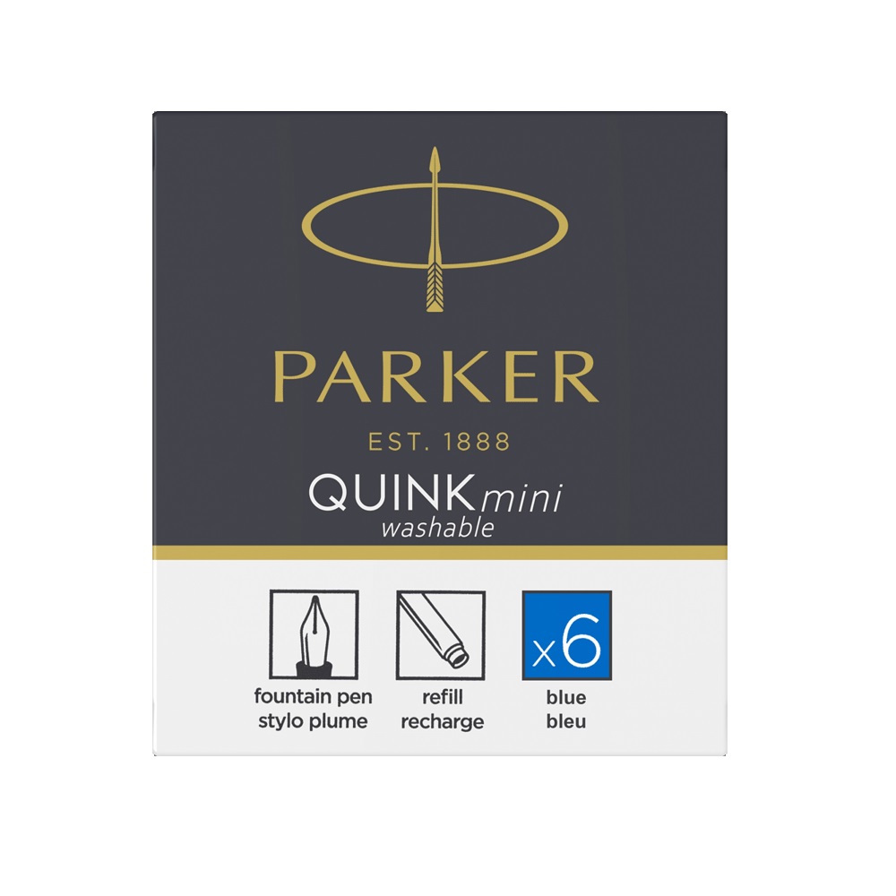 PARKER Patrone za nalivpero Royal Quink Red Mini - Slika 4