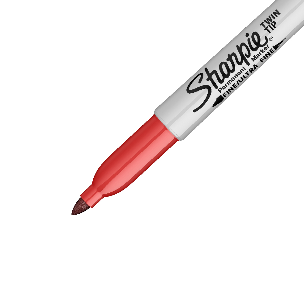 SHARPIE PERMANENTNI MARKER TWIN TIP CRVENI - Слика 4