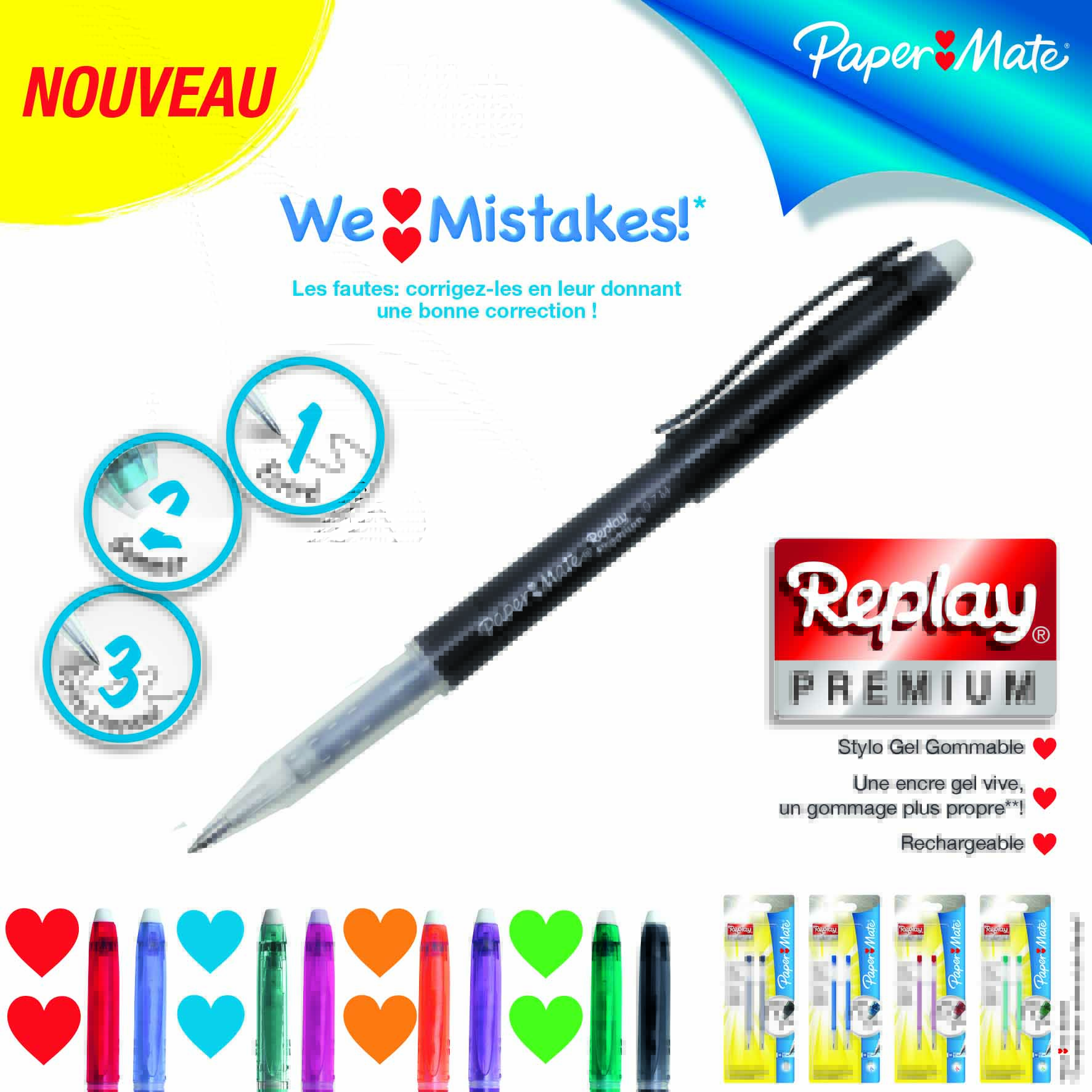 PAPER MATE Hemijska olovka REPLAY PIŠI-BRIŠI 0,7mm - Слика 2