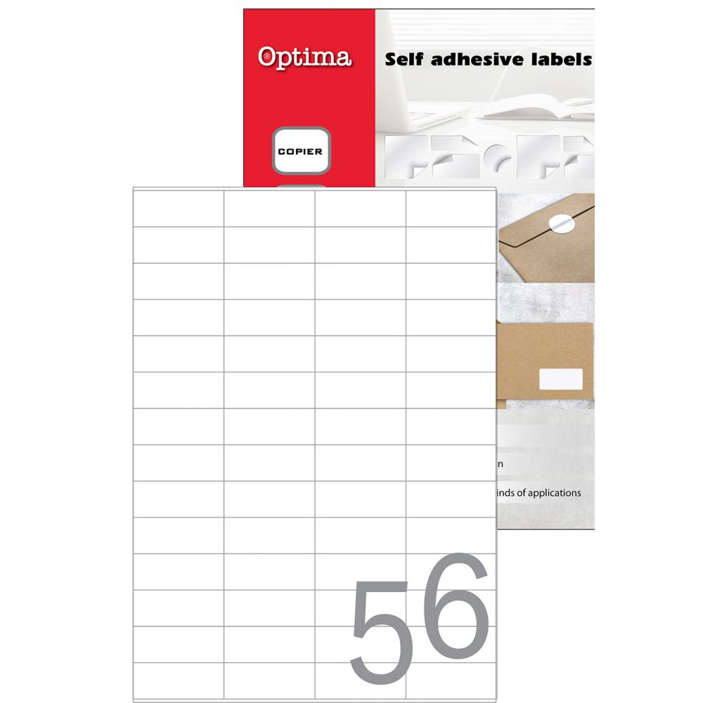 OPTIMA etikete A4 52,5x21,2 / 56kom