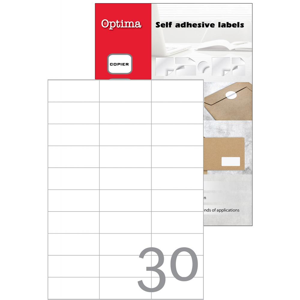 OPTIMA etikete A4 70x29,7 / 30kom
