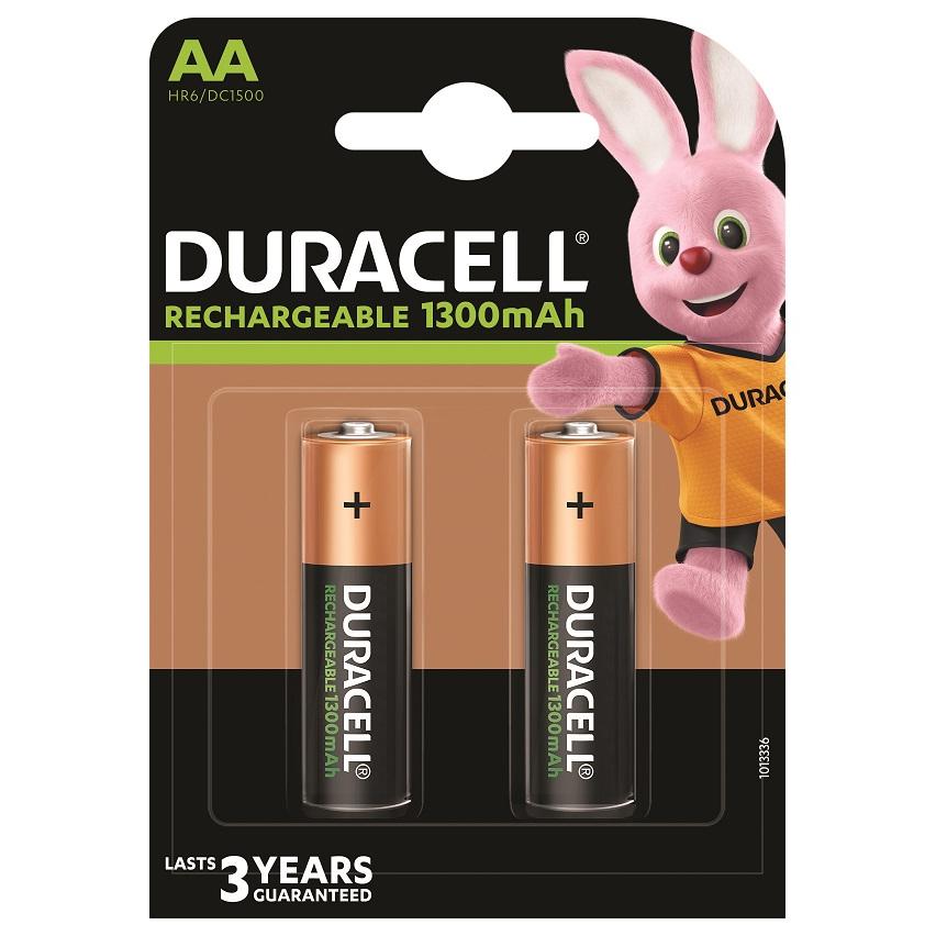 DURACELL Punjive baterije AA 1300mAh - 2 kom