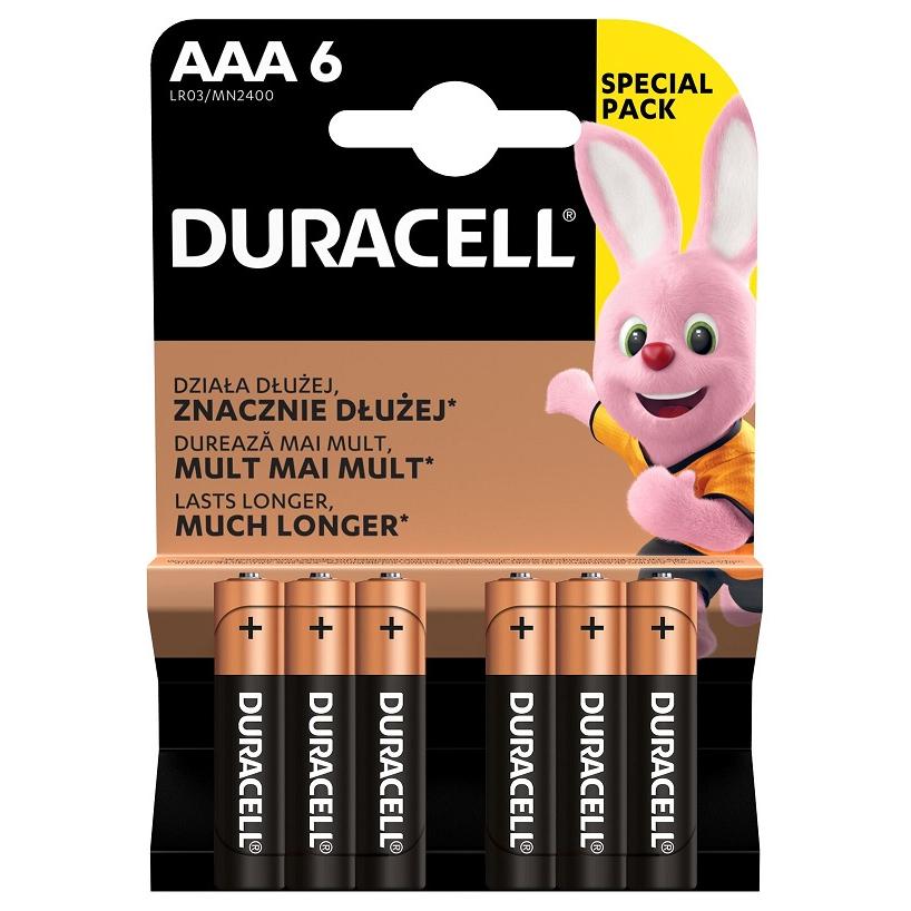 DURACELL Alkalne baterije AAA-LR03 - 6 kom