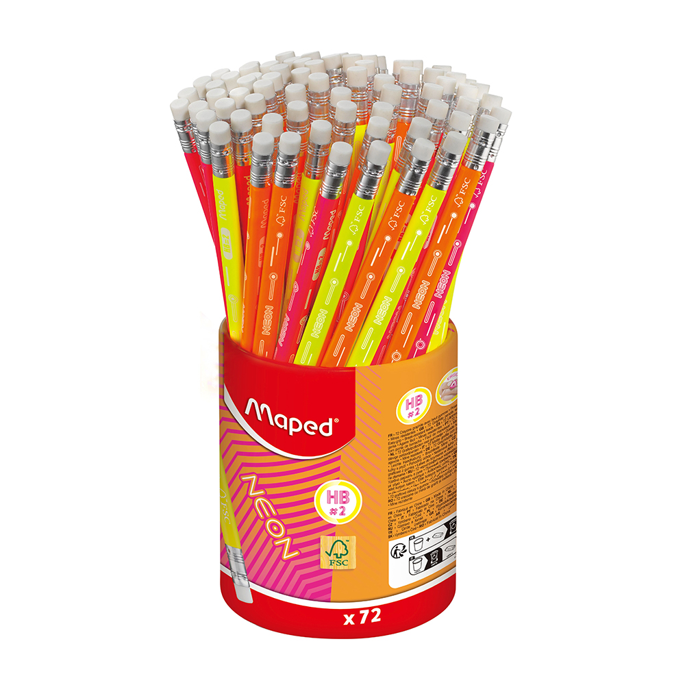 GRAFITNA OLOVKA MAPED SA GUMICOM NEON 1/72
